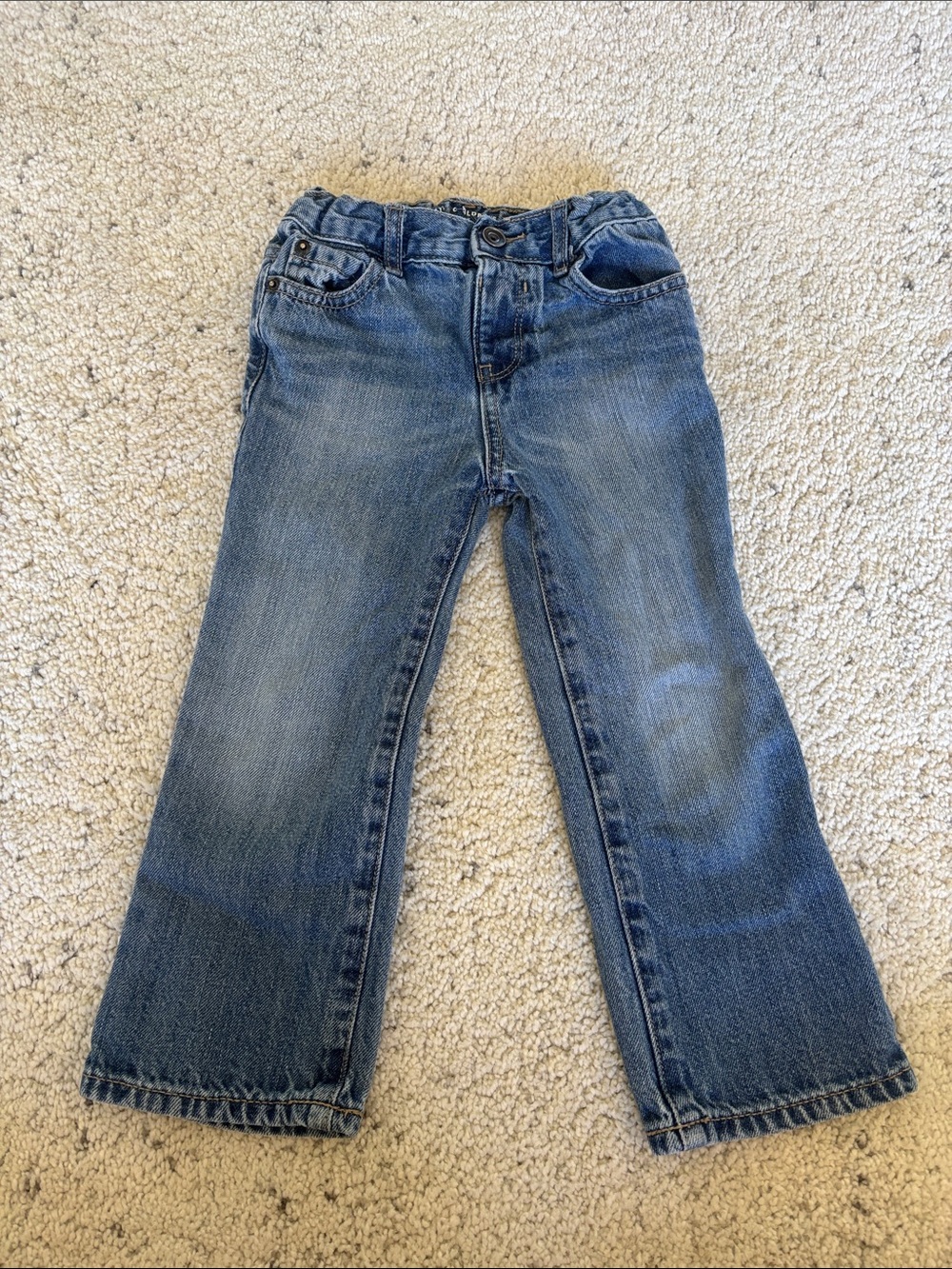 The Children’s Place Straight Leg Blue Jeans With Adjustable Waist 3T